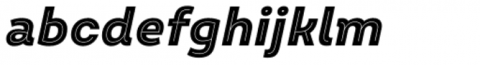 Intro Black Inline Oblique Font LOWERCASE