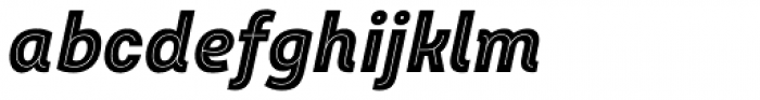 Intro Cond Black Inline Italic Font LOWERCASE