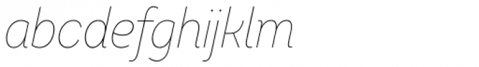 Intro Cond Thin Italic Font LOWERCASE