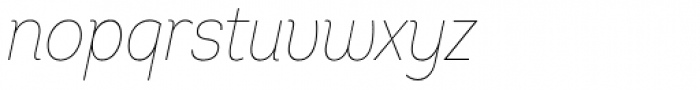 Intro Cond Thin Italic Font LOWERCASE