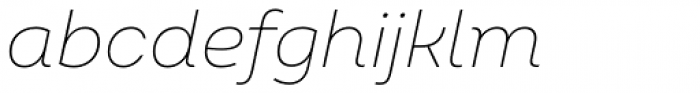 Intro Ex Light Italic Font LOWERCASE