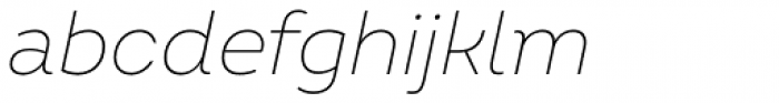 Intro Ex Light Oblique Font LOWERCASE