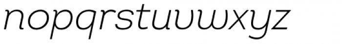 Intro Light Italic Font LOWERCASE