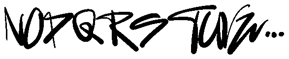 Introvert Graffity Font UPPERCASE
