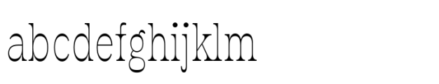 Inversi Thin Condensed Font LOWERCASE