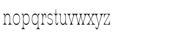 Inversi Thin Condensed Font LOWERCASE
