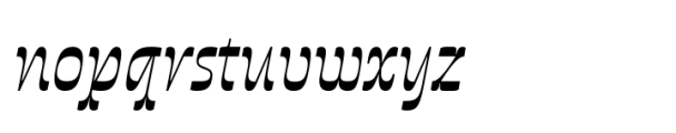 Invertida Bold Italic Font LOWERCASE