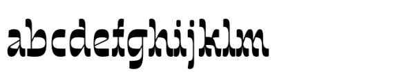 Invertida Extra Bold Font LOWERCASE