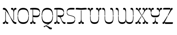 Invertida St Regular Font UPPERCASE