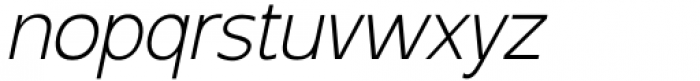 Invisible Thin Italic Font LOWERCASE