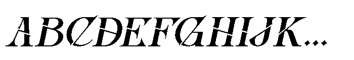 Inword Italic Font UPPERCASE