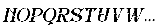Inword Italic Font UPPERCASE