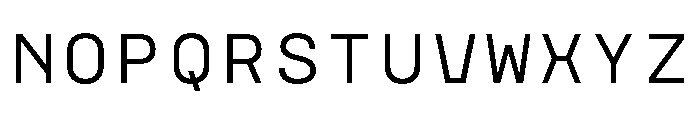 IndexMonoDLv1AAA Light Font LOWERCASE