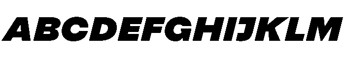 Indiana BlackItalic Font UPPERCASE