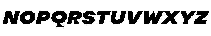 Indiana BlackItalic Font UPPERCASE
