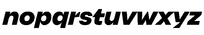 Indiana BoldItalic Font LOWERCASE