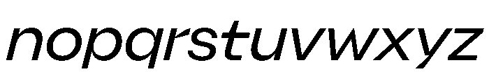 Indiana Italic Font LOWERCASE