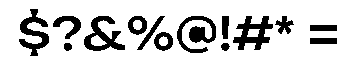 Indiana Medium Font OTHER CHARS