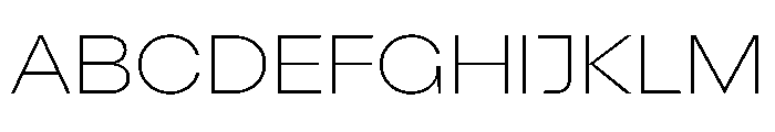 Indiana Thin Font UPPERCASE