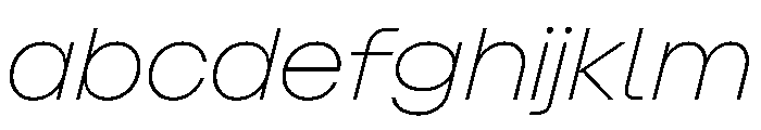 Indiana ThinItalic FONT