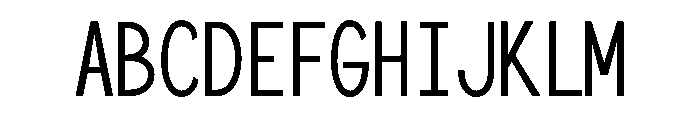 IndicateMono Condensed Font UPPERCASE