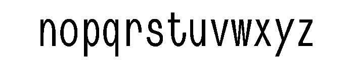 IndicateMono Condensed Font LOWERCASE