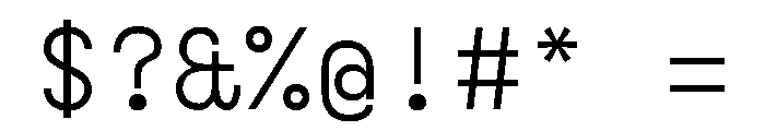 IndicateMono Regular Font OTHER CHARS
