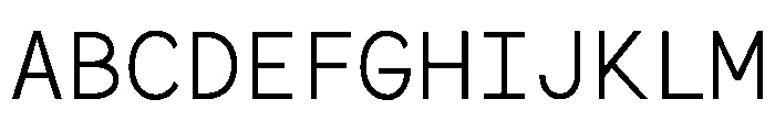 IndicateMono Regular Font UPPERCASE