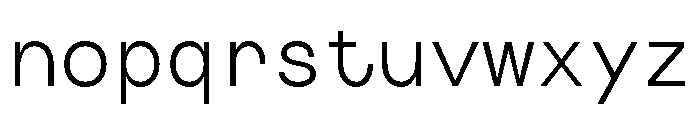 IndicateMono Regular Font LOWERCASE