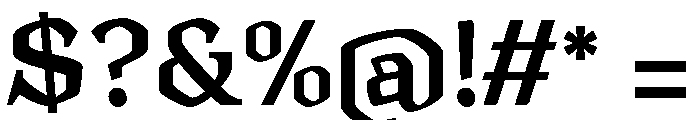 Infernus RGLR Font OTHER CHARS