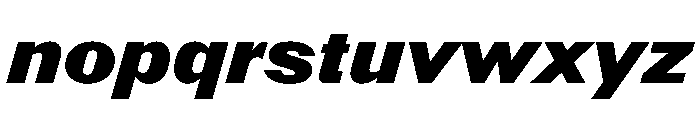Information BoldItalic Font LOWERCASE