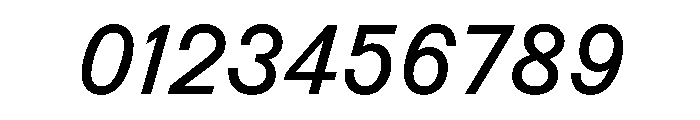 Information Italic Font OTHER CHARS
