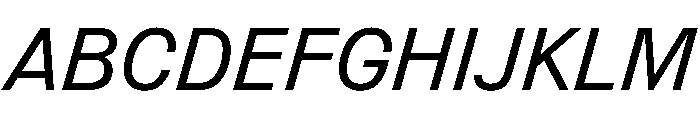Information Italic Font UPPERCASE