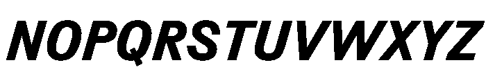 Information SemiBoldItalic Font UPPERCASE