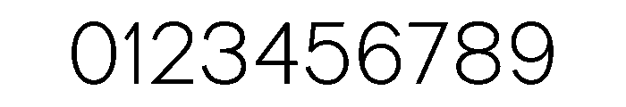 Information Thin Font OTHER CHARS