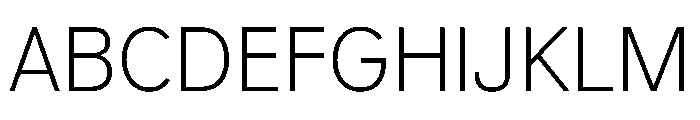 Information Thin Font UPPERCASE