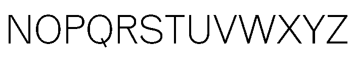 Information Thin Font UPPERCASE