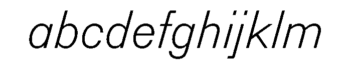 Information ThinItalic FONT