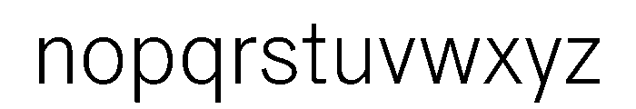 Information Thin Font LOWERCASE