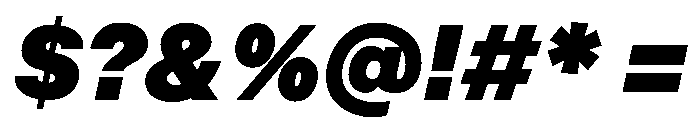 InnovatorGrotesk BlackItalic Instance Font OTHER CHARS