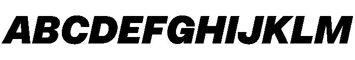 InnovatorGrotesk BlackItalic Instance Font UPPERCASE