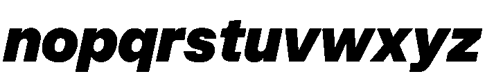 InnovatorGrotesk BlackItalic Instance Font LOWERCASE
