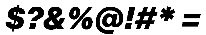 InnovatorGrotesk ExtraBoldItalic Instance Font OTHER CHARS