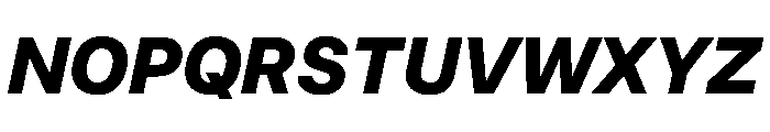 InnovatorGrotesk ExtraBoldItalic Instance Font UPPERCASE