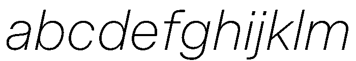 InnovatorGrotesk ExtraLightItalic Instance FONT