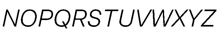 InnovatorGrotesk LightItalic Instance Font UPPERCASE