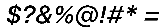 InnovatorGrotesk MediumItalic Instance Font OTHER CHARS