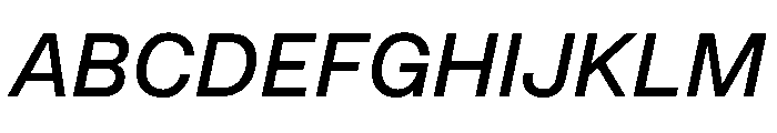 InnovatorGrotesk MediumItalic Instance Font UPPERCASE