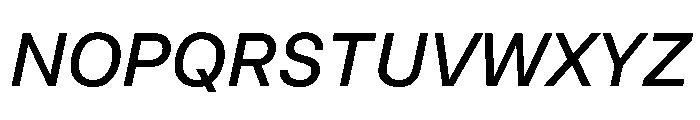 InnovatorGrotesk MediumItalic Instance Font UPPERCASE