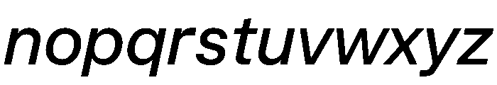InnovatorGrotesk MediumItalic Instance Font LOWERCASE